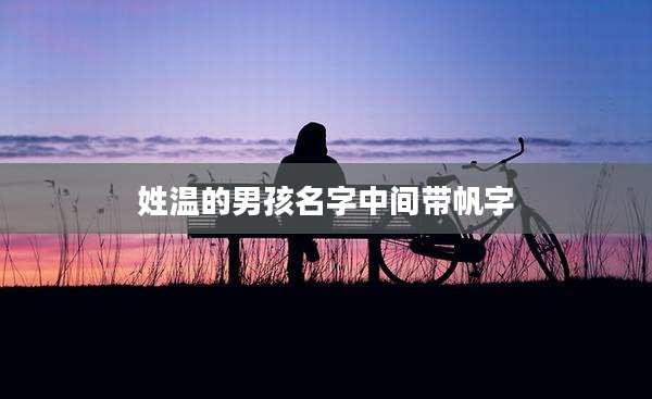姓温的男孩名字中间带帆字
