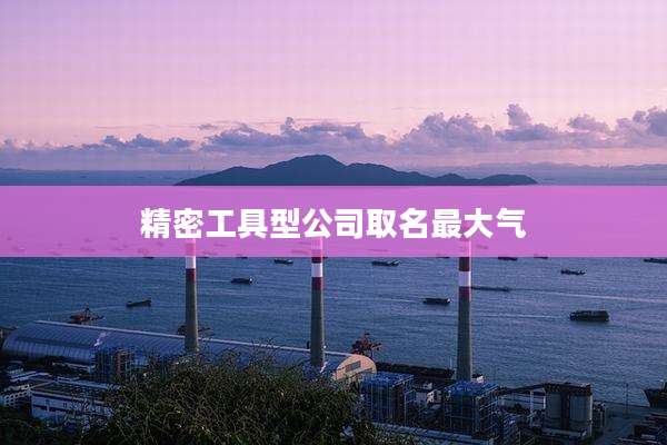 精密工具型公司取名最大气