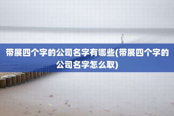 带展四个字的公司名字有哪些(带展四个字的公司名字怎么取)