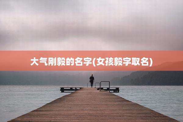 大气刚毅的名字(女孩毅字取名)