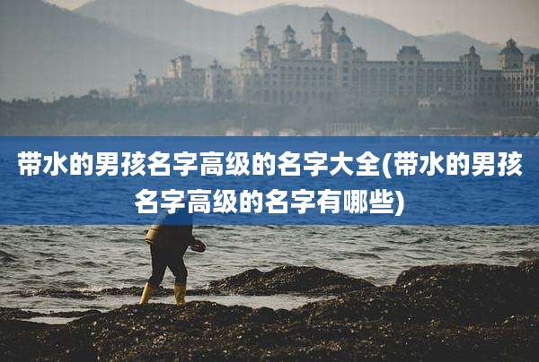 带水的男孩名字高级的名字大全(带水的男孩名字高级的名字有哪些)