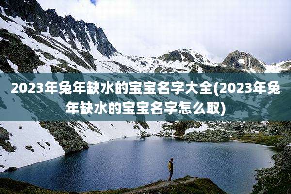 2023年兔年缺水的宝宝名字大全(2023年兔年缺水的宝宝名字怎么取)