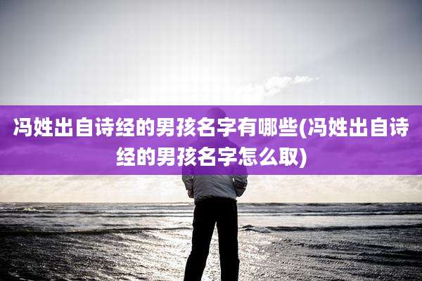 冯姓出自诗经的男孩名字有哪些(冯姓出自诗经的男孩名字怎么取)