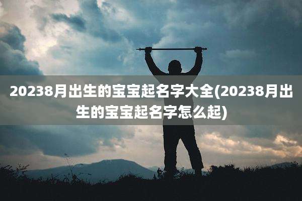 20238月出生的宝宝起名字大全(20238月出生的宝宝起名字怎么起)