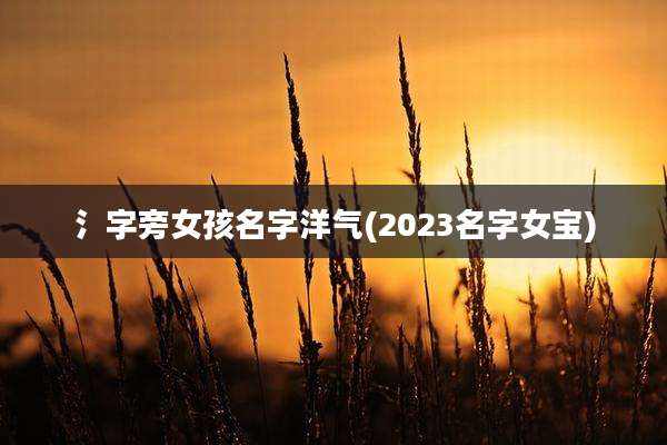 氵字旁女孩名字洋气(2023名字女宝)