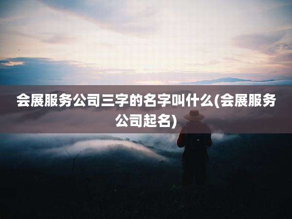 会展服务公司三字的名字叫什么(会展服务公司起名)