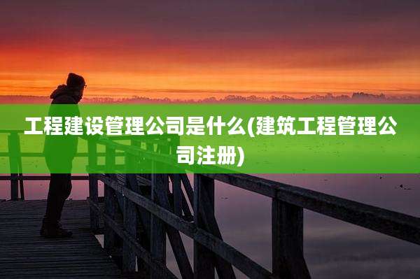 工程建设管理公司是什么(建筑工程管理公司注册)