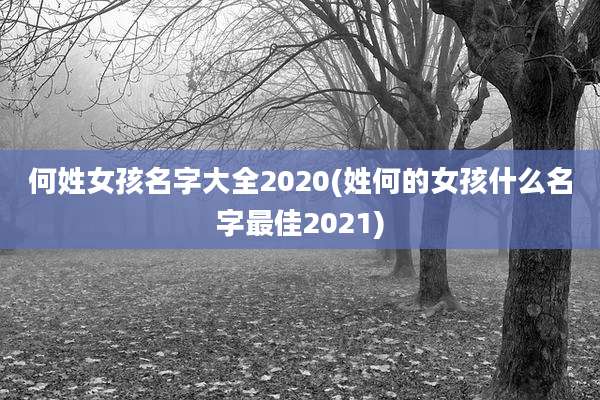何姓女孩名字大全2020(姓何的女孩什么名字最佳2021)