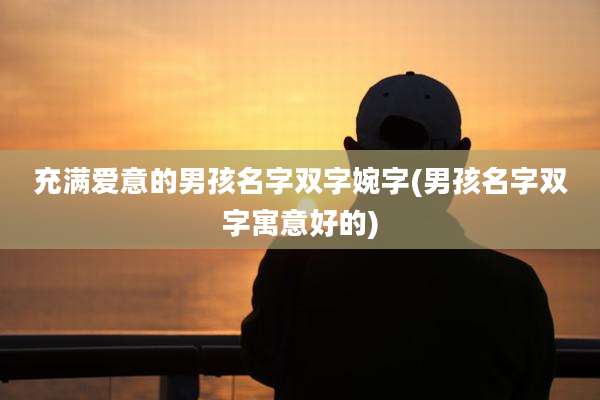 充满爱意的男孩名字双字婉字(男孩名字双字寓意好的)