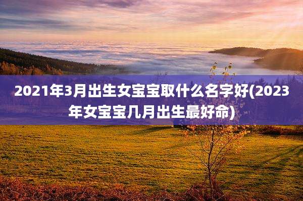 2021年3月出生女宝宝取什么名字好(2023年女宝宝几月出生最好命)