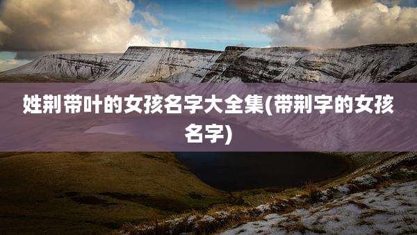 姓荆带叶的女孩名字大全集(带荆字的女孩名字)