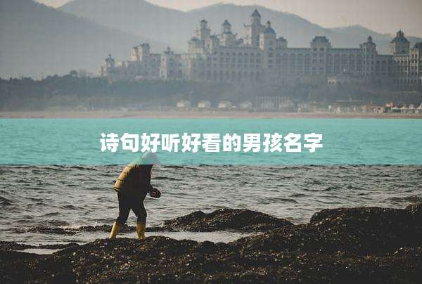 诗句好听好看的男孩名字