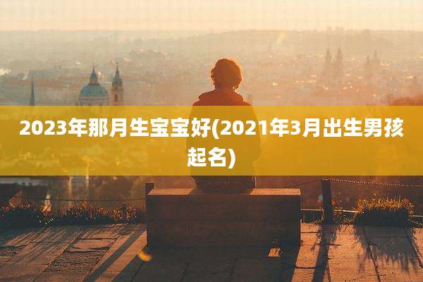 2023年那月生宝宝好(2021年3月出生男孩起名)