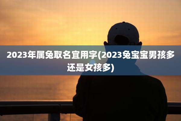 2023年属兔取名宜用字(2023兔宝宝男孩多还是女孩多)
