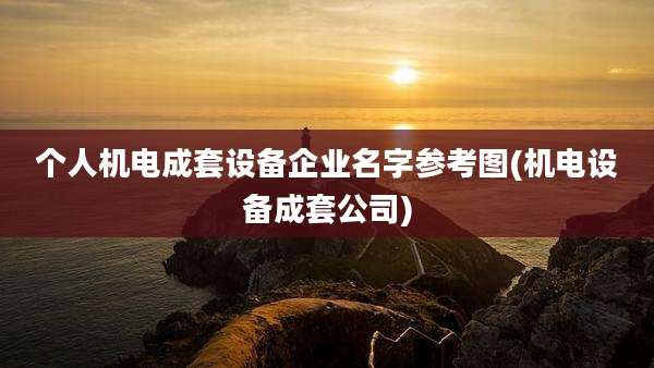 个人机电成套设备企业名字参考图(机电设备成套公司)
