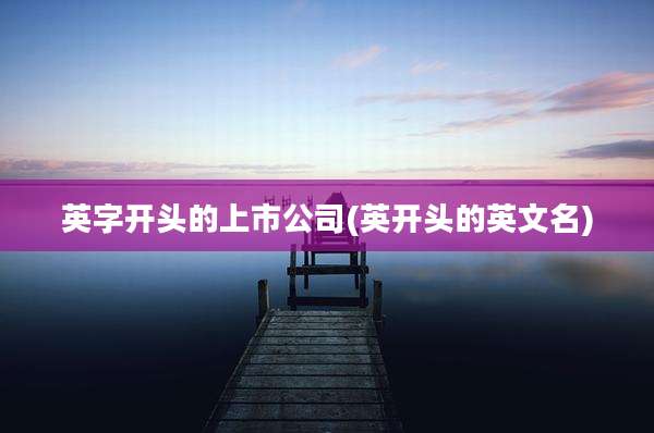 英字开头的上市公司(英开头的英文名)