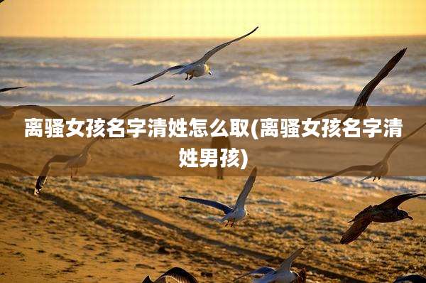 离***孩名字清姓怎么取(离***孩名字清姓男孩)
