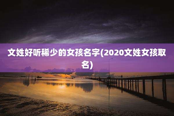 文姓好听稀少的女孩名字(2020文姓女孩取名)