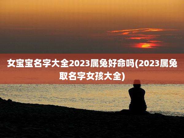 女宝宝名字大全2023属兔好命吗(2023属兔取名字女孩大全)