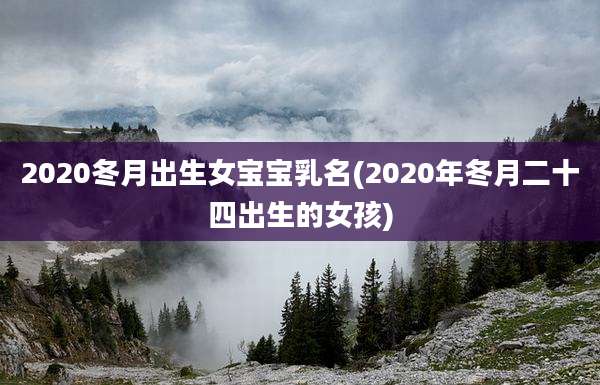 2020冬月出生女宝宝乳名(2020年冬月二十四出生的女孩)
