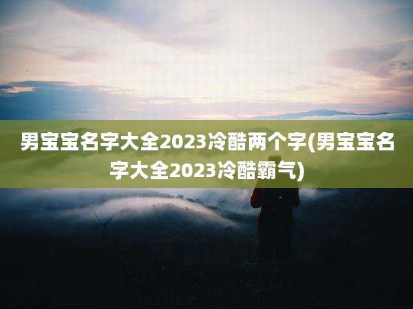 男宝宝名字大全2023冷酷两个字(男宝宝名字大全2023冷酷霸气)