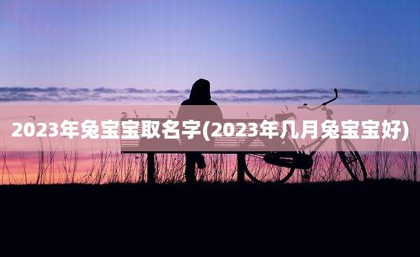 2023年兔宝宝取名字(2023年几月兔宝宝好)