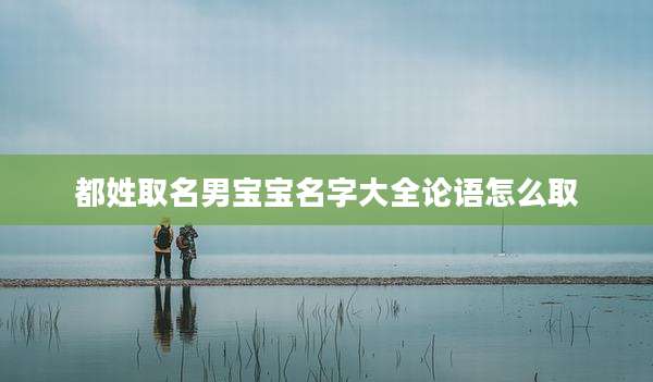 都姓取名男宝宝名字大全论语怎么取