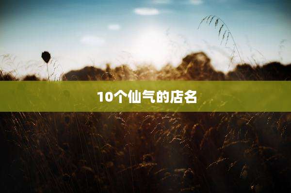 10个仙气的店名