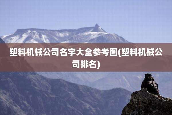塑料机械公司名字大全参考图(塑料机械公司排名)