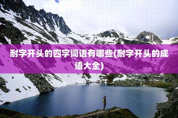 耐字开头的四字词语有哪些(耐字开头的成语大全)