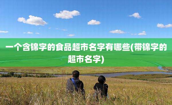 一个含锦字的食品超市名字有哪些(带锦字的超市名字)