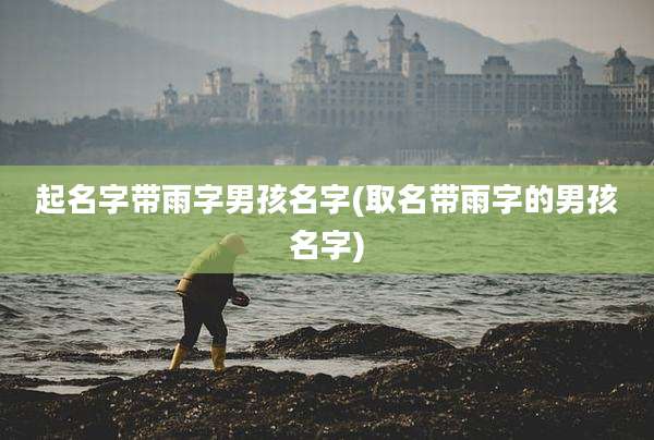 起名字带雨字男孩名字(取名带雨字的男孩名字)