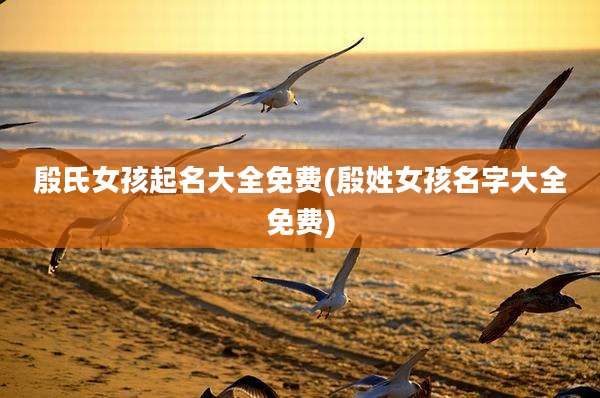 殷氏女孩起名大全免费(殷姓女孩名字大全免费)