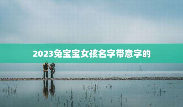 2023兔宝宝女孩名字带意字的