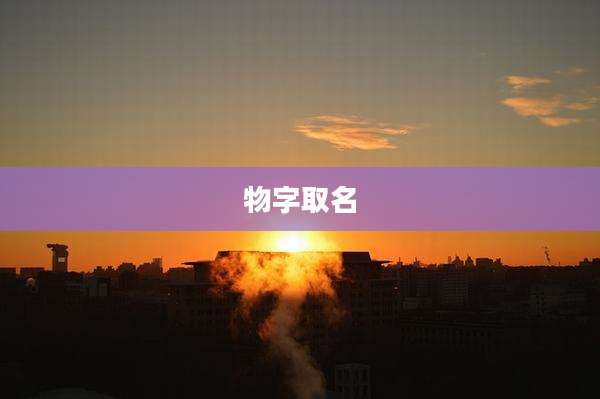 物字取名
