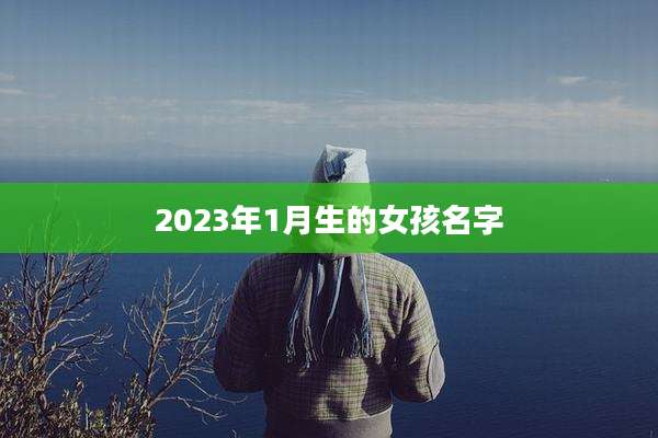2023年1月生的女孩名字