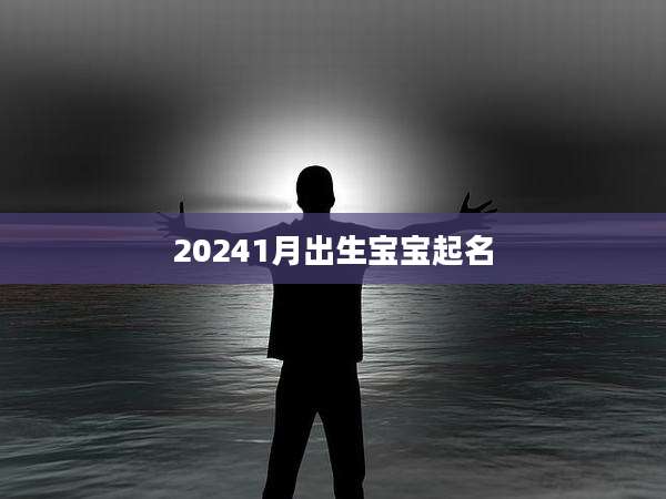 20241月出生宝宝起名