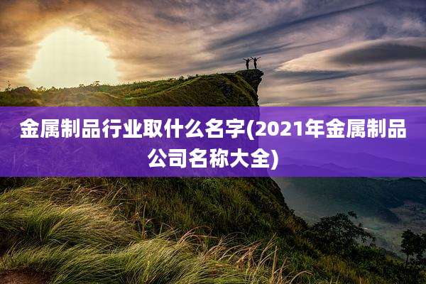 金属制品行业取什么名字(2021年金属制品公司名称大全)