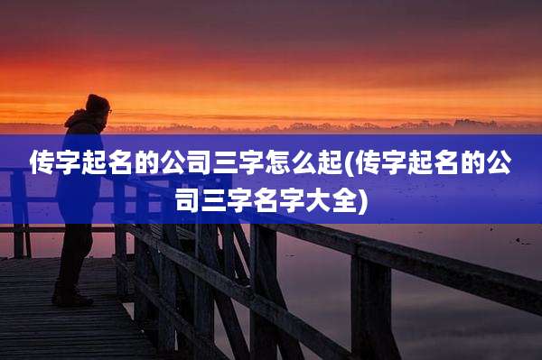 传字起名的公司三字怎么起(传字起名的公司三字名字大全)