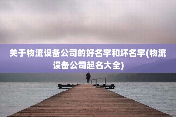 关于物流设备公司的好名字和坏名字(物流设备公司起名大全)