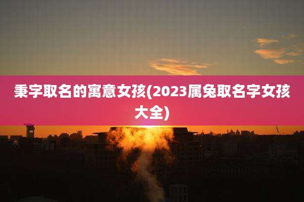 秉字取名的寓意女孩(2023属兔取名字女孩大全)