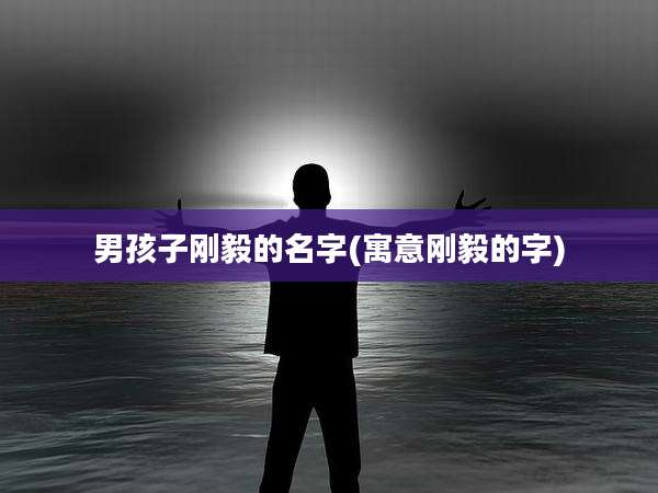 男孩子刚毅的名字(寓意刚毅的字)
