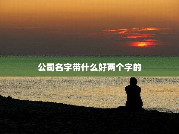 公司名字带什么好两个字的