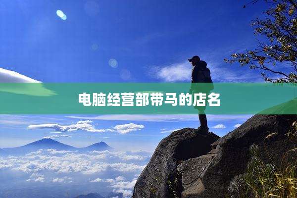 电脑经营部带马的店名