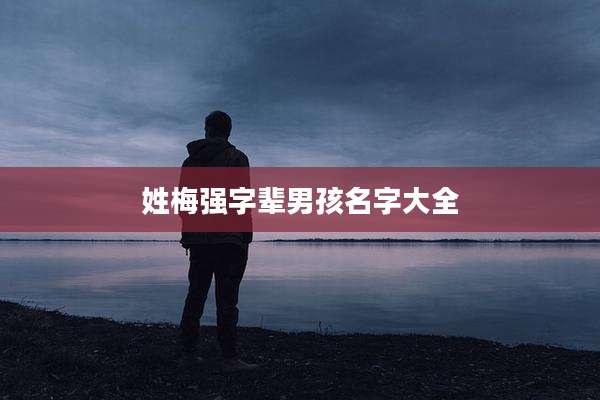 姓梅强字辈男孩名字大全