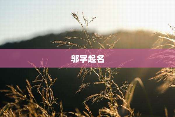 邬字起名