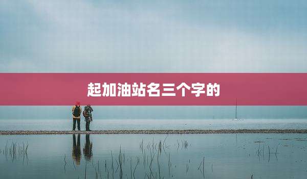 起加油站名三个字的