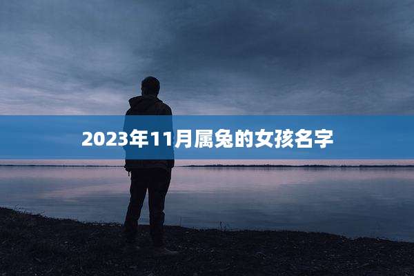 2023年11月属兔的女孩名字