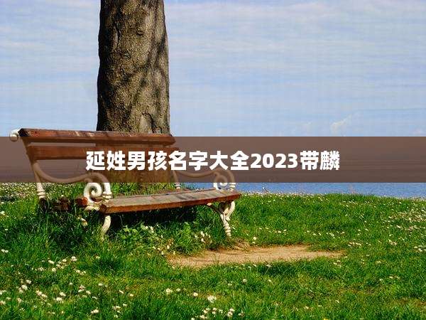 延姓男孩名字大全2023带麟