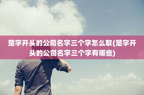 楚字开头的公司名字三个字怎么取(楚字开头的公司名字三个字有哪些)